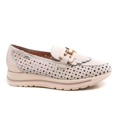 Mocasín Callaghan 40732 Pesca en marfil para mujer