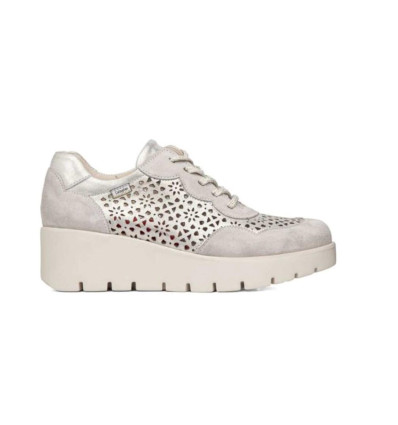 Zapatos deportivos Callaghan 32121 Amal en platino para mujer