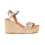 Sandalias con cuña Popa Bandon en oro para mujer