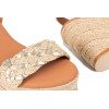 Sandalias con cuña Popa Bandon en oro para mujer
