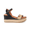 Sandalias con cuña Popa Arambol Galeria en negro para mujer