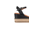 Sandalias con cuña Popa Arambol Galeria en negro para mujer