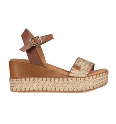Sandalias con cuña Popa Arambol Galeria en cuero para mujer