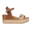 Sandalias con cuña Popa Arambol Galeria en cuero para mujer