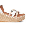 Sandalias con cuña Popa Albany Cuerda en blanco para mujer