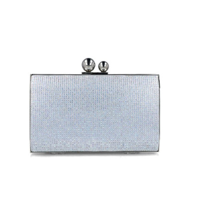 Bolso clucth Menbur RANI 85879 en plata para mujer