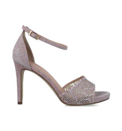 Sandalias de tacón alto Menbur AUXO 23166 en rosa para mujer