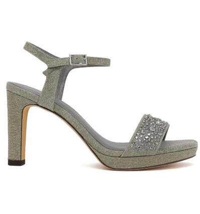 Sandalia de Fiesta Menbur 26136 en gris para mujer
