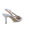 Zapatos de salón destalonado Menbur DIANA 24407 en plata mujer