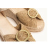 Alpargatas Alhamas Amapola 06900TL5A en color oro para mujer