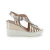 Sandalias con cuña Stonefly Ely 18 en platino para mujer