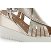 Sandalias con cuña Stonefly Ely 18 en platino para mujer