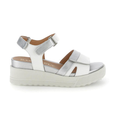 Sandalias con cuña Stonefly PARKY 26 en blanco para mujer