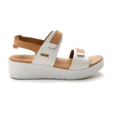 Sandalias planas Stonefly AQUA III 20 en blanco para mujer