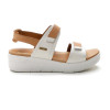 Sandalias planas Stonefly AQUA III 20 en blanco para mujer