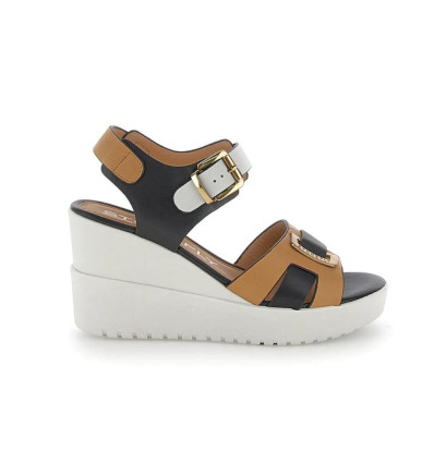 Sandalias con cuña Stonefly Ely 19 en blanco para mujer