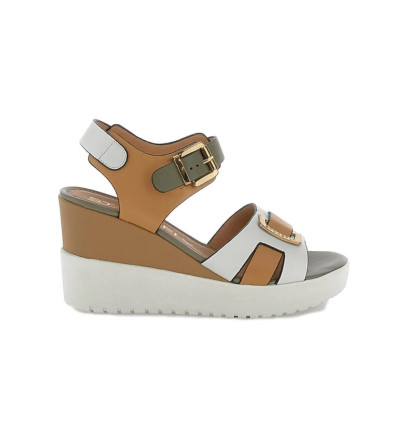 Sandalias con cuña Stonefly Ely 19 en blanco para mujer