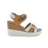 Sandalias con cuña Stonefly Ely 19 en blanco para mujer