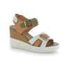 Sandalias con cuña Stonefly Ely 19 en blanco para mujer