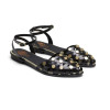 Bailarinas con tachuelas Porronet Rita 7091 en negro para mujer