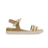 Sandalias planas Porronet Clara 3148 en oro para mujer