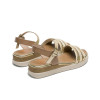 Sandalias planas Porronet Clara 3148 en oro para mujer
