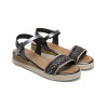 Sandalias planas Porronet Clara 3148 en negro para mujer