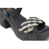 Sandalias con tacón Porronet 3175 en negro para mujer