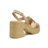Sandalias con tacón Porronet 3171 en taupe para mujer