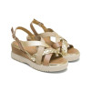 Sandalias con cuña Porronet Bárbara en taupe para mujer