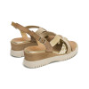 Sandalias con cuña Porronet Bárbara en taupe para mujer