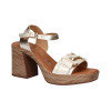Sandalias de tacón Oh! my Sandals Rosalia 5636 en oro para mujer