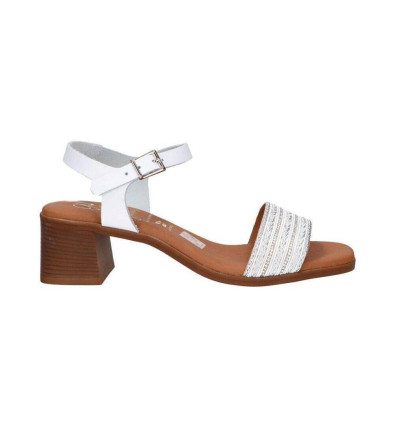 Sandalias de tacón Oh! my Sandals 5612 en blanco para mujer