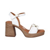 Sandalias de tacón Oh! my Sandals Rosalia 5636 en blanco para mujer