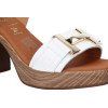 Sandalias de tacón Oh! my Sandals Rosalia 5636 en blanco para mujer