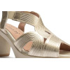 Sandalias de tacón Pitillos 20121 en oro para mujer