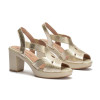 Sandalias de tacón Pitillos 20121 en oro para mujer