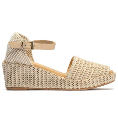 Valencianas Pitillos 10560 en beige para mujer