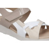 Sandalias cómodas Pitillos 10554 en crema para mujer
