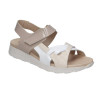 Sandalias cómodas Pitillos 10554 en crema para mujer