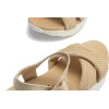 Sandalias cómodoas Pitillos 10550 en beige para mujer