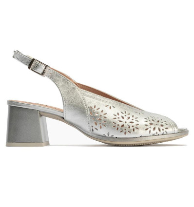 Zapatos destalonados Pitillos 10532 en plata para mujer