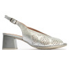 Zapatos destalonados Pitillos 10532 en plata para mujer