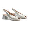 Zapatos destalonados Pitillos 10532 en plata para mujer