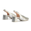 Zapatos destalonados Pitillos 10532 en plata para mujer