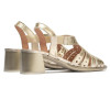 Sandalias con tacón Pitillos 10530 en oro para mujer