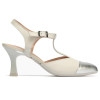 Zapatos de tacón Pitillos 10524 en plata para mujer