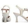 Zapatos de tacón Pitillos 10524 en plata para mujer