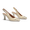 Zapatos de tacón destalonados Pitillos 10523 en oro