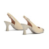 Zapatos de tacón destalonados Pitillos 10523 en oro